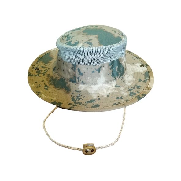 Yazlık Fileli Fötr Jandarma Kamuflaj Şapka ürün görseli 1
