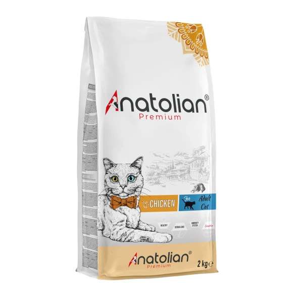 Anatolian Premium Adult Chicken Yetişkin Tavuklu Kedi Maması 4 Kg