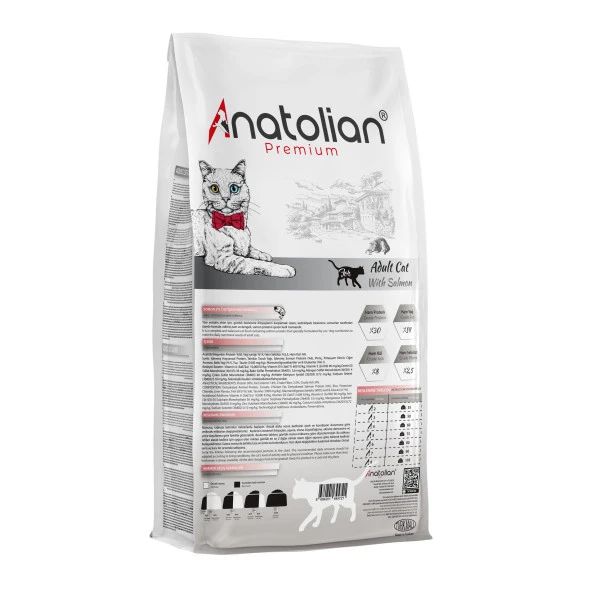 Anatolian Premium Adult Salmon Somonlu Yetişkin Kedi Maması 4 Kg - 2