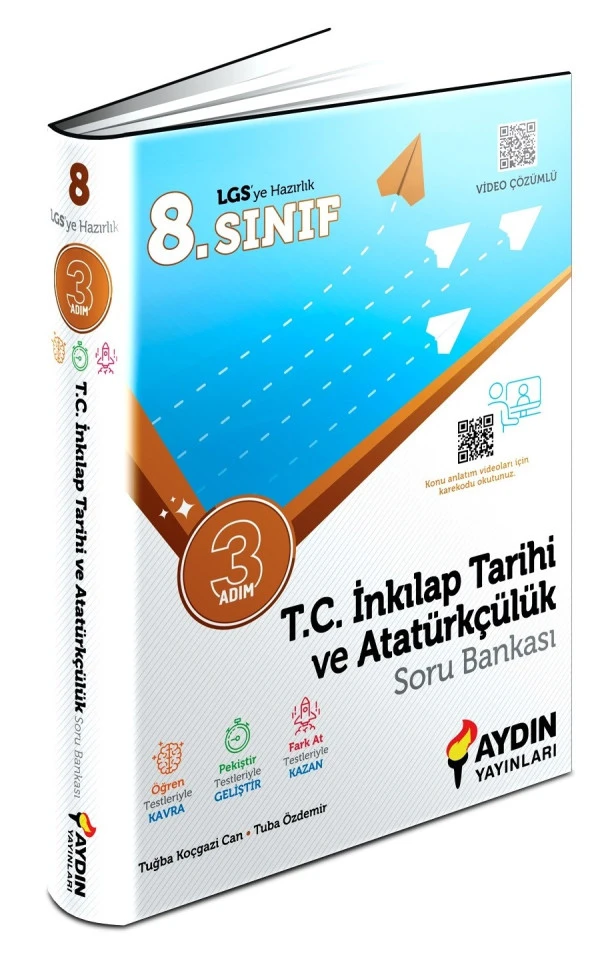 Aydın 2024 8. Sınıf İnkılap Tarihi Üç Adım Soru Bankası