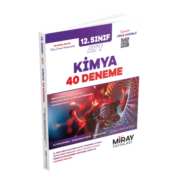 Miray 2024 12. Sınıf Ayt Kimya 40 Deneme