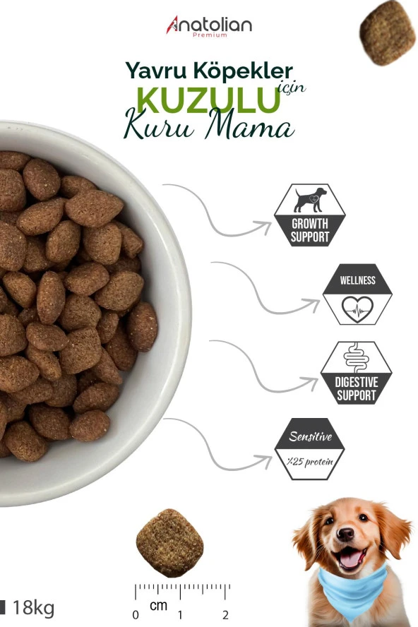 Anatolian Premium Kuzu Etli Yavru Köpek Maması 16 KG - 3