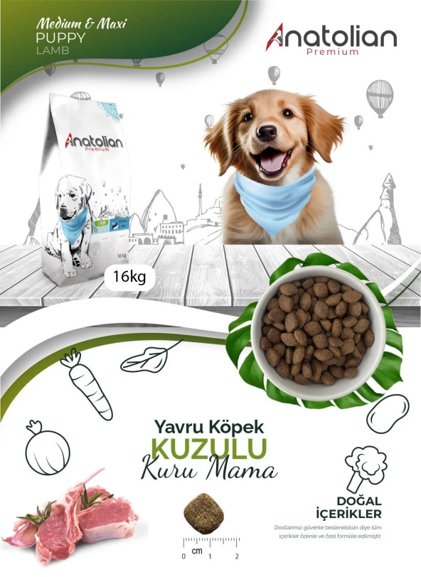Anatolian Premium Kuzu Etli Yavru Köpek Maması 16 KG - 4