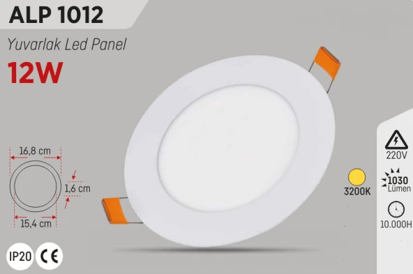 YCL Günışığı 12W Sıva Altı  Led Panel ALP-1012