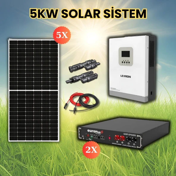 5 KW LİTYUM AKÜLÜ PAKET SİSTEM