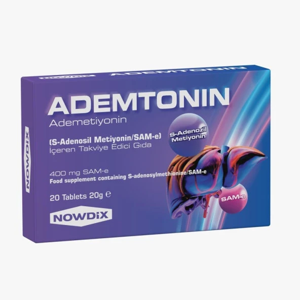 Nowdix Ademtonin (Ademetionin) 400 Mg 20 Tablet