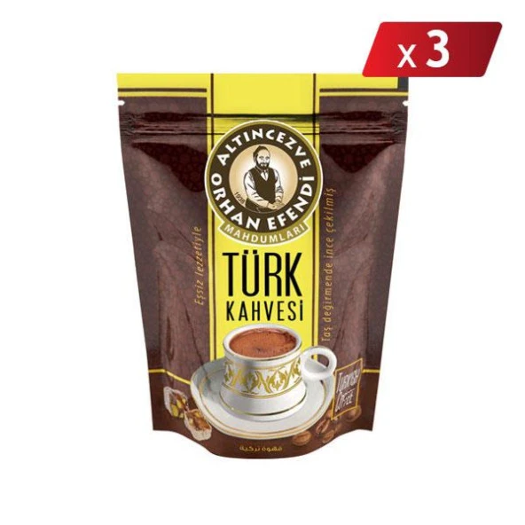 Altıncezve Orhan Efendi Türk Kahvesi 100 G - DOYPACK - 3LÜ PAKET