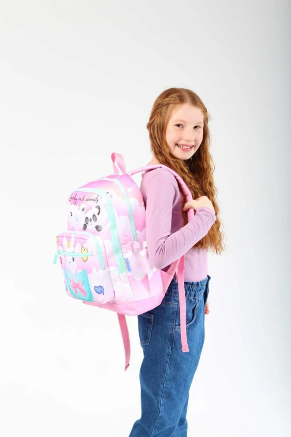 Kaukko Kids Sırt Çantası Layer Animals L5196 - Resim 3