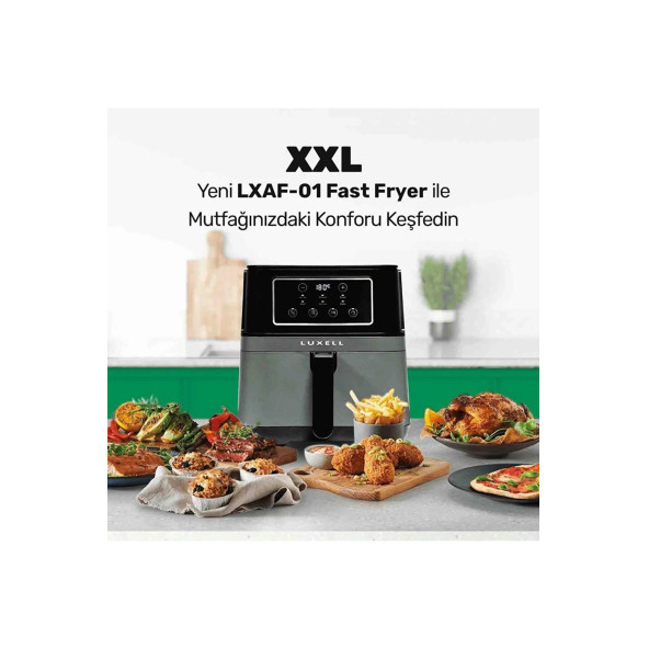 Luxell Lxaf-01 Fast Fryer Xxl 7.5 Litre Sıcak Hava Fritözü - Airfryer - 2