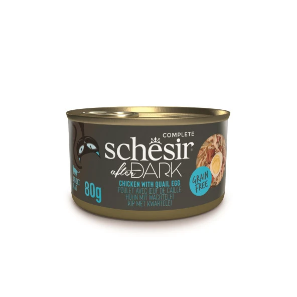 Schesir After Dark Wholefood Tavuklu ve Yumurtalı Yetişkin Kedi Konservesi 80 Gr