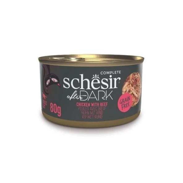 Schesir After Dark Tavuk ile Sığır Et Suyunda Konserve 80 g