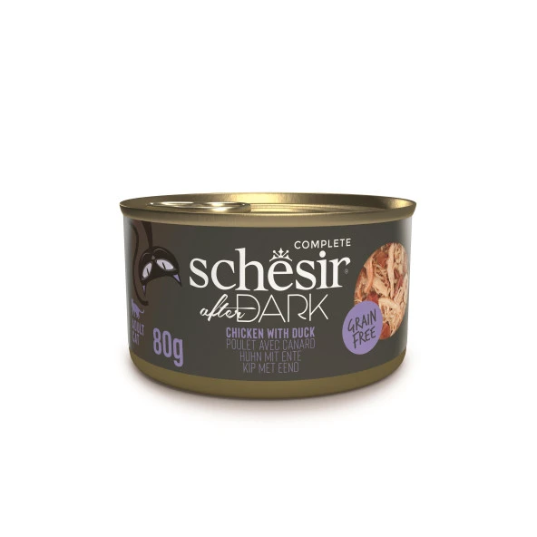 Schesir After Dark Tavuk ile Ördek Et Suyunda Konserve 80g