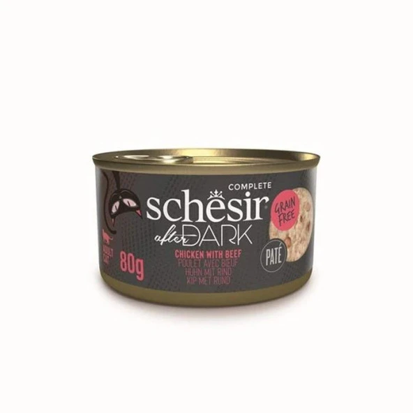 Schesir After Dark Tavuk İle Sığır Paté Konserve 80G