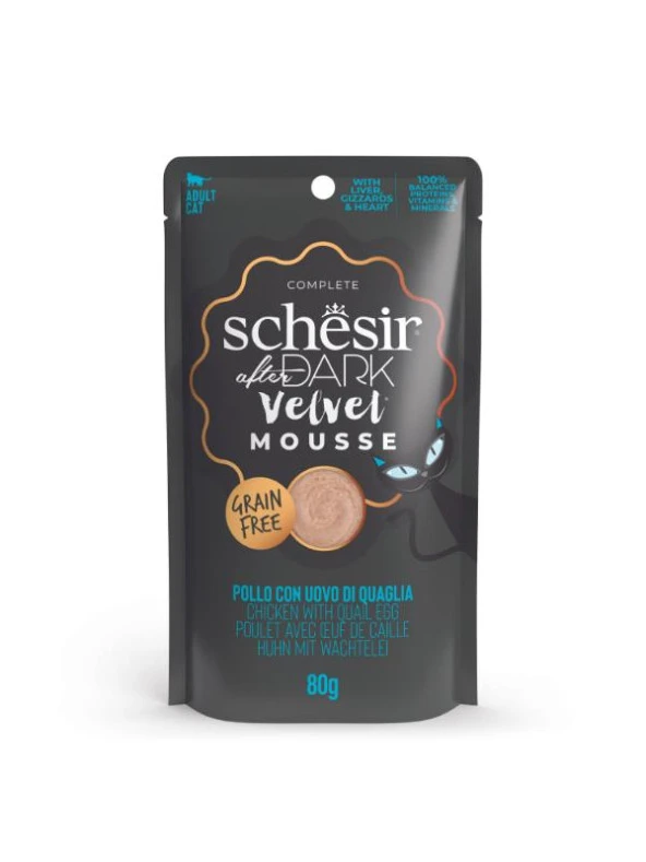 Schesir After Dark Tavuk ile Bıldırcın Yumurtası Mus Pouch 80 g