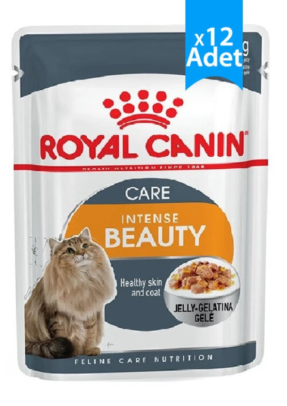 Royal Canin Intense Beauty Jelly Pouch Yaş Kedi Maması 85 Gr X 12 Adet