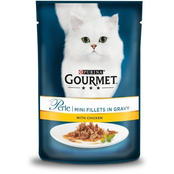 Gourmet Perle Izgara Tavuk Kedi Konserve Mama 85 Gr