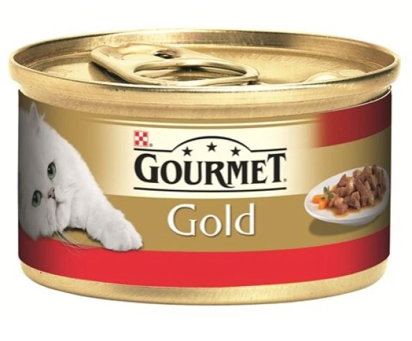 Gourmet Gold Parça Etli Soslu Sığır Etli Konserve 85 gr