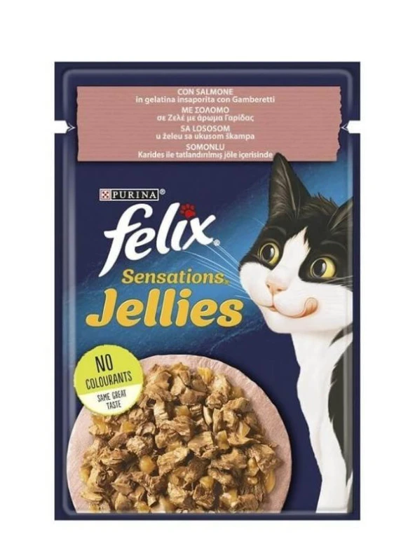 Purina Felix Somonlu ve Karidesli Yaş Kedi Maması 85 Gr