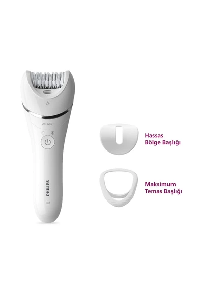 Philips Hassas bölgeler için ekstra başlıklı Yeni Seri Epilatör