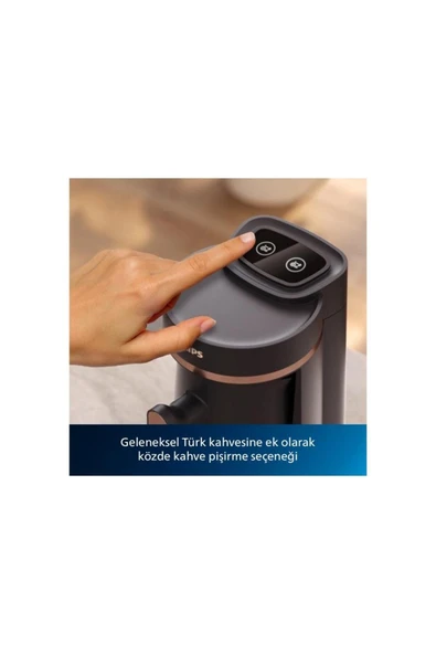 Philips Türk Kahvesi Makinesi, 4 Kişilik, Közde Pişirme Özelliği, HDA150/60 - 2