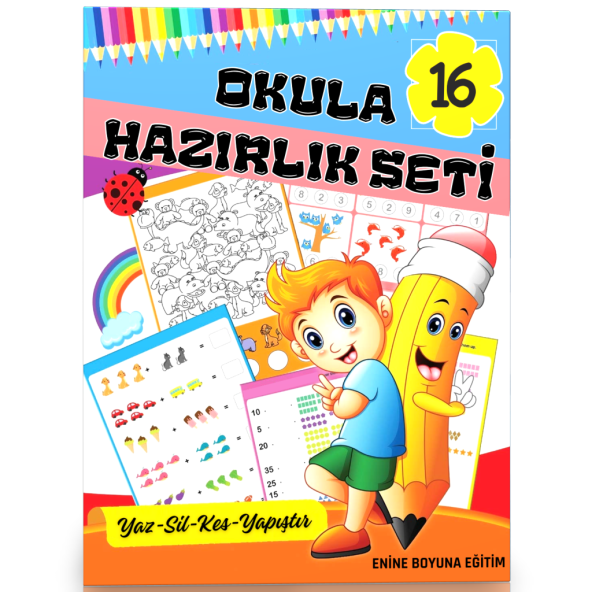 İlkokula Hazırlık Seti (16 Süper Kitap) - Resim 2