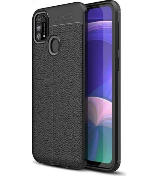 Samsung Galaxy M31 Kamera Korumalı Deri Desenli Kılıf - Resim 5