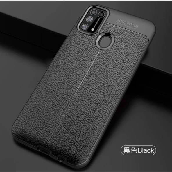 Samsung Galaxy M31 Kamera Korumalı Deri Desenli Kılıf - Resim 3