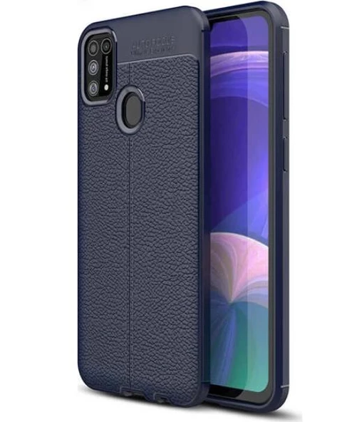 Samsung Galaxy M31 Kamera Korumalı Deri Desenli Kılıf - Resim 6