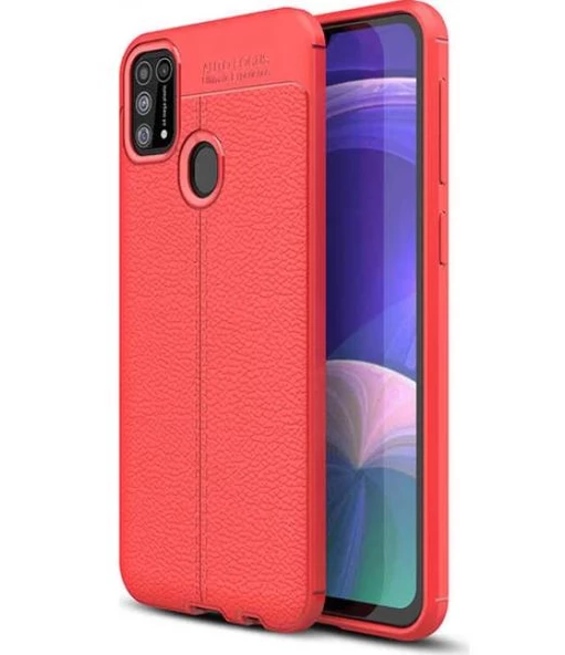 Samsung Galaxy M31 Kamera Korumalı Deri Desenli Kılıf - Resim 7