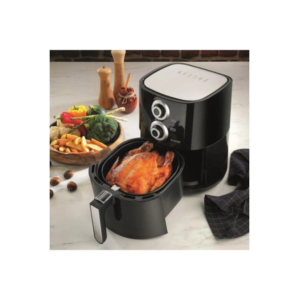 Schafer Thermochef Manuel Airfryer/sıcak Hava Fritözü-siyah - 6