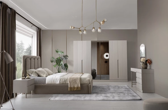 ALANYA MDF BAZALI YATAK ODASI TAKMI - Resim 2