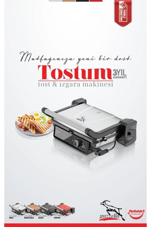 GAZZELLA Tst-1000 I Tostum Tost Makınesı Inox - 2