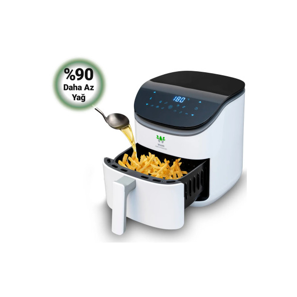 Wiami Wiami Air Fryer 3.5 Litre Beyaz Akıllı Fritöz - 4