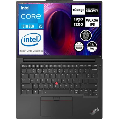 Lenovo Thinkpad E14 Gen 5 Intel Core I5-1335U 24GB 1tb SSD 14" Wuxga Windows 11 Pro Taşınabilir Bilgisayar 21JLS20MTX 019 - 4