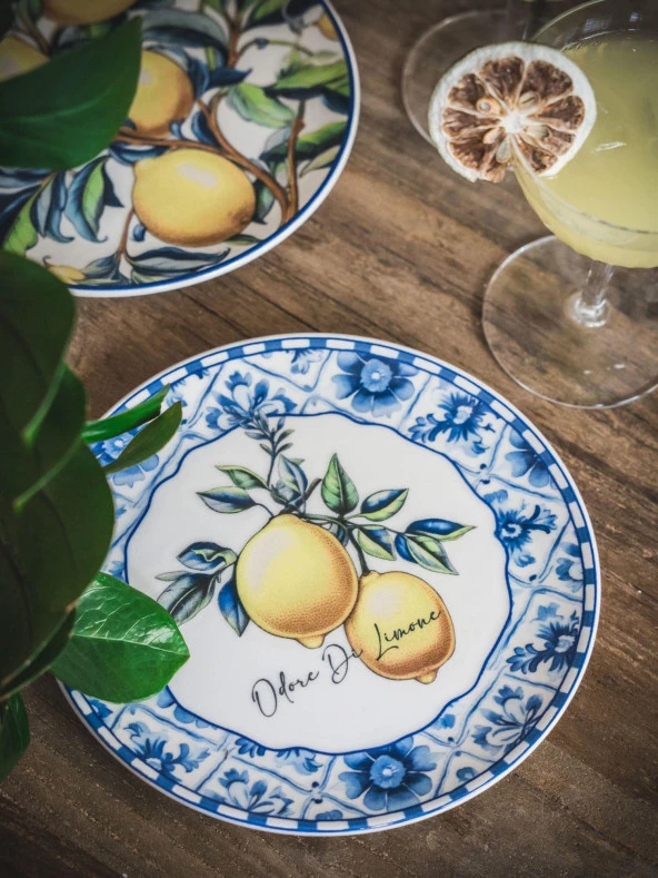 The Mia Odore Di Limone Pasta Tabağı 6lı Set 19 cm ODL0001 - Resim 3