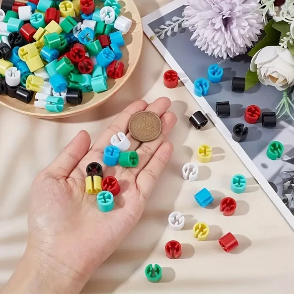 ASKI için BASKISIZ (SAKS)' Benden Boncuğu (100 Adet) - Resim 3