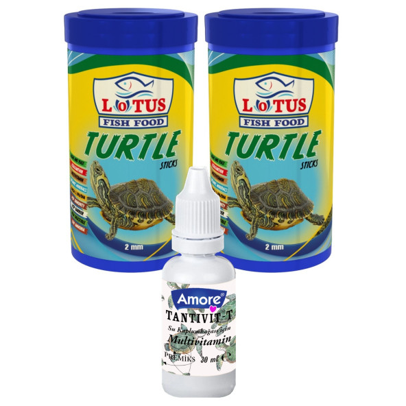 Lotus Turtle Green Sticks 2x100ml Kutu Kaplumbağa Yemi Ve Multivitamin