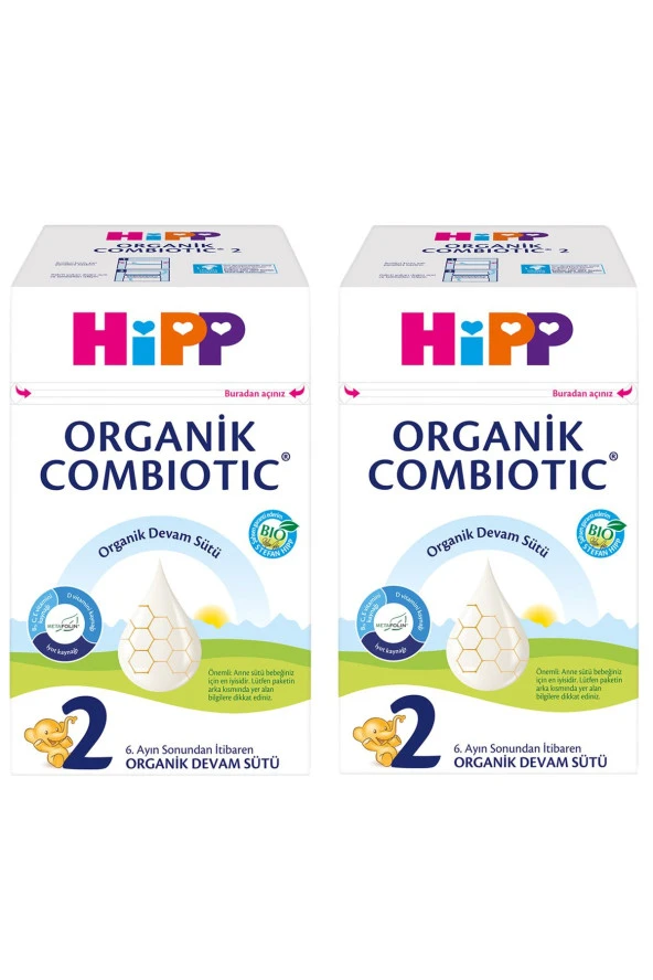 Hipp 2 Organik Combiotic Bebek Devam Sütü 600 gr X 2 Adet