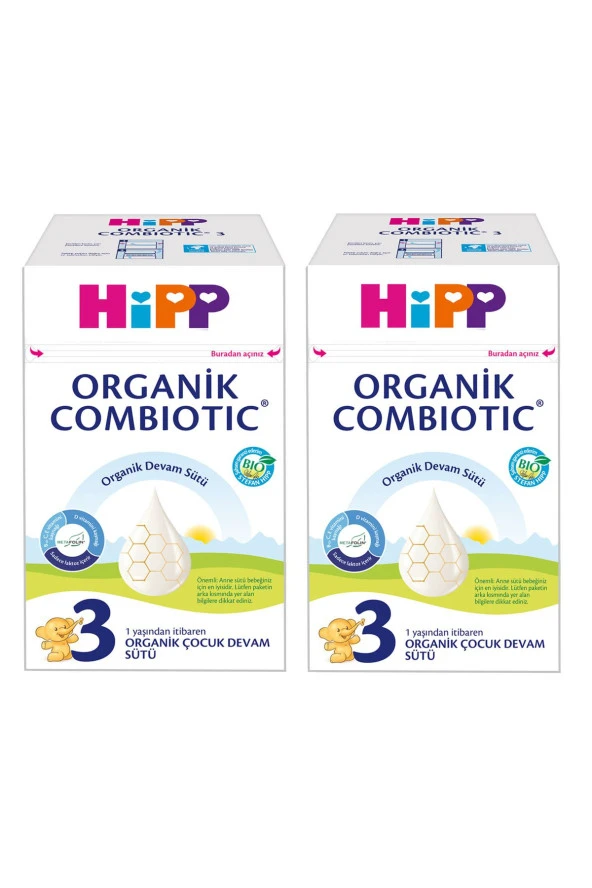 Hipp 3 Organik Combiotic Bebek Devam Sütü 600 gr X 2 Adet