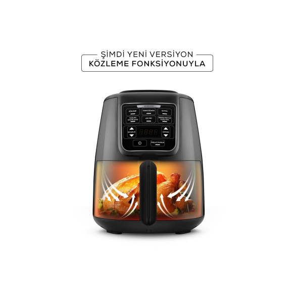 Karaca Air Pro Cook Köz Xl Airfryer Black Shine