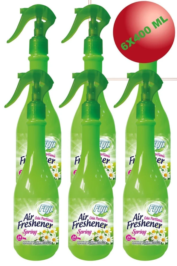 6lı Neon Air Oda Spreyi Kalıcı Bahar Oda Kokusu Spring Beyaz Papatyalar 400 ml Oda Parfümü