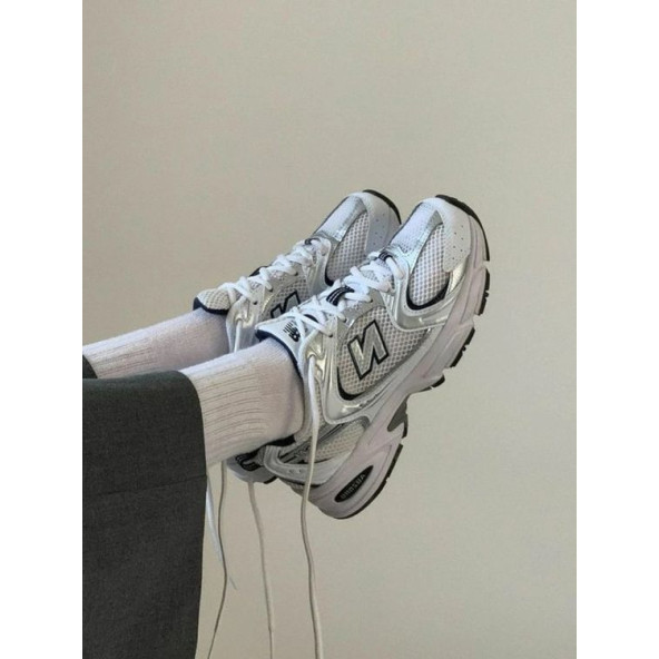 New Balance 530 Navy Blue Unisex Beyaz Günlük Sneaker - 3