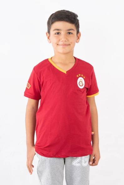 Galatasaray Lisanslı  Kırmızı Çocuk T-Shırt - 3