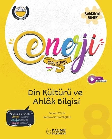 Palme 8.Sınıf Enerji Din Kültürü ve Ahlak Bilgisi Soru Kitabı Yeni