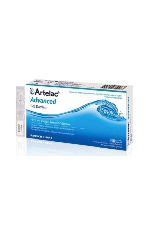 Bausch & Lomb Artelac Advanced Göz Damlası 0,5 Ml X 30 Adet