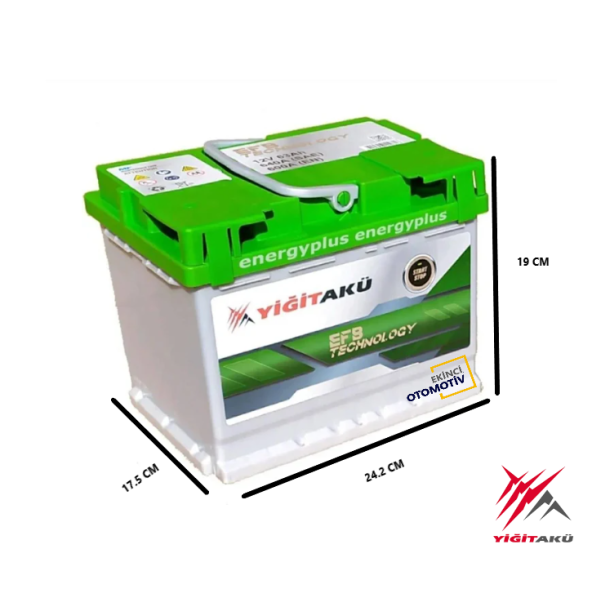 YİĞİT AKÜ 12 V 63 AH 600A(EN) EFB TECHNOLOGY - 2