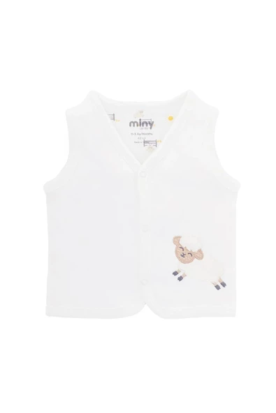 Minycenter Unisex Bebek Yelek 24U005 Karışık Renkli