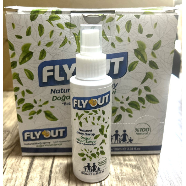 Fly Out Çocuklar Bebekler Sivrisinek Kovucu Koruyucu Doğal Bitkisel Vücut Spreyi - 3