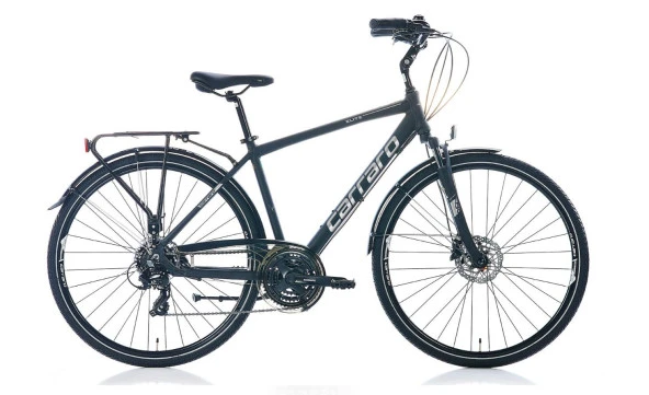 Carraro Elite 706 28" Jant 48 Cm Kadro 21 Vites Hidrolik Fren Şehir Bisikleti Siyah Gri