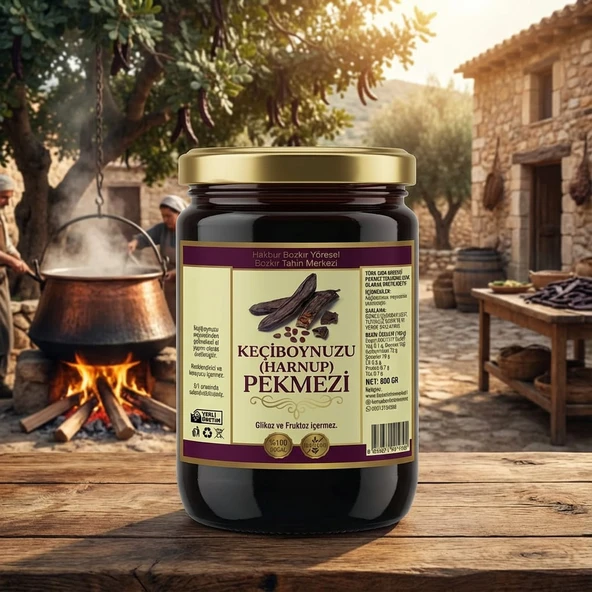 Bozkır Tahin Merkezi Keçiboynuzu (Harnup) Köy Pekmezi 800 gr (Doğal&Katkısız) - Resim 2